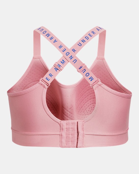 Soutien-gorge de sport UA Infinity Mid pour femmes, Pink, pdpMainDesktop image number 3